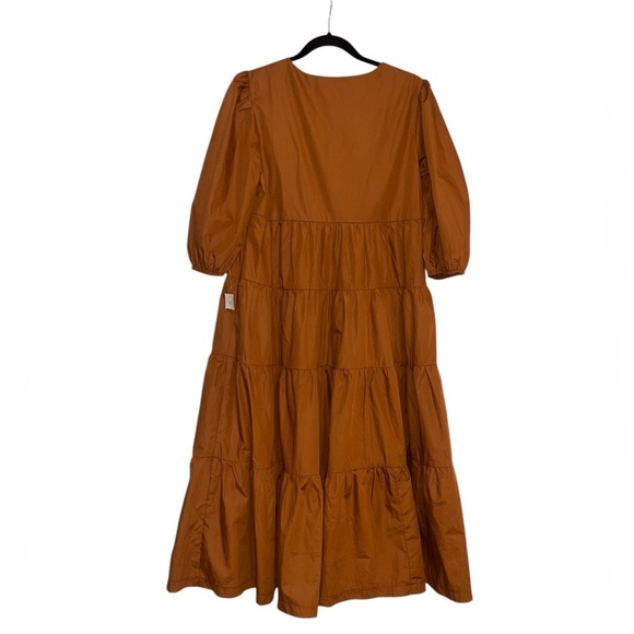 En Saison Brown Tiered midi Dress - XS - Picture 3 of 8